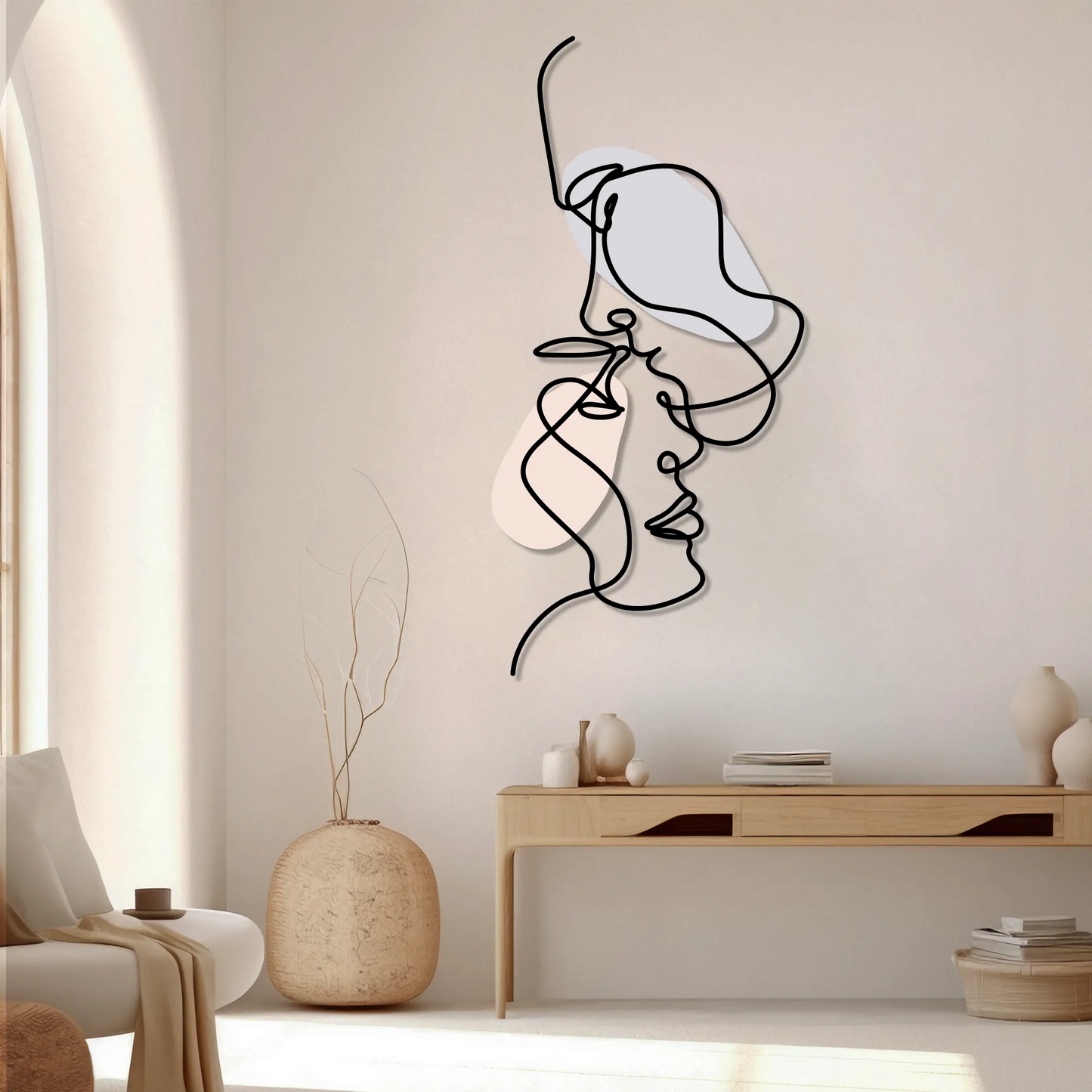 faces metal decor