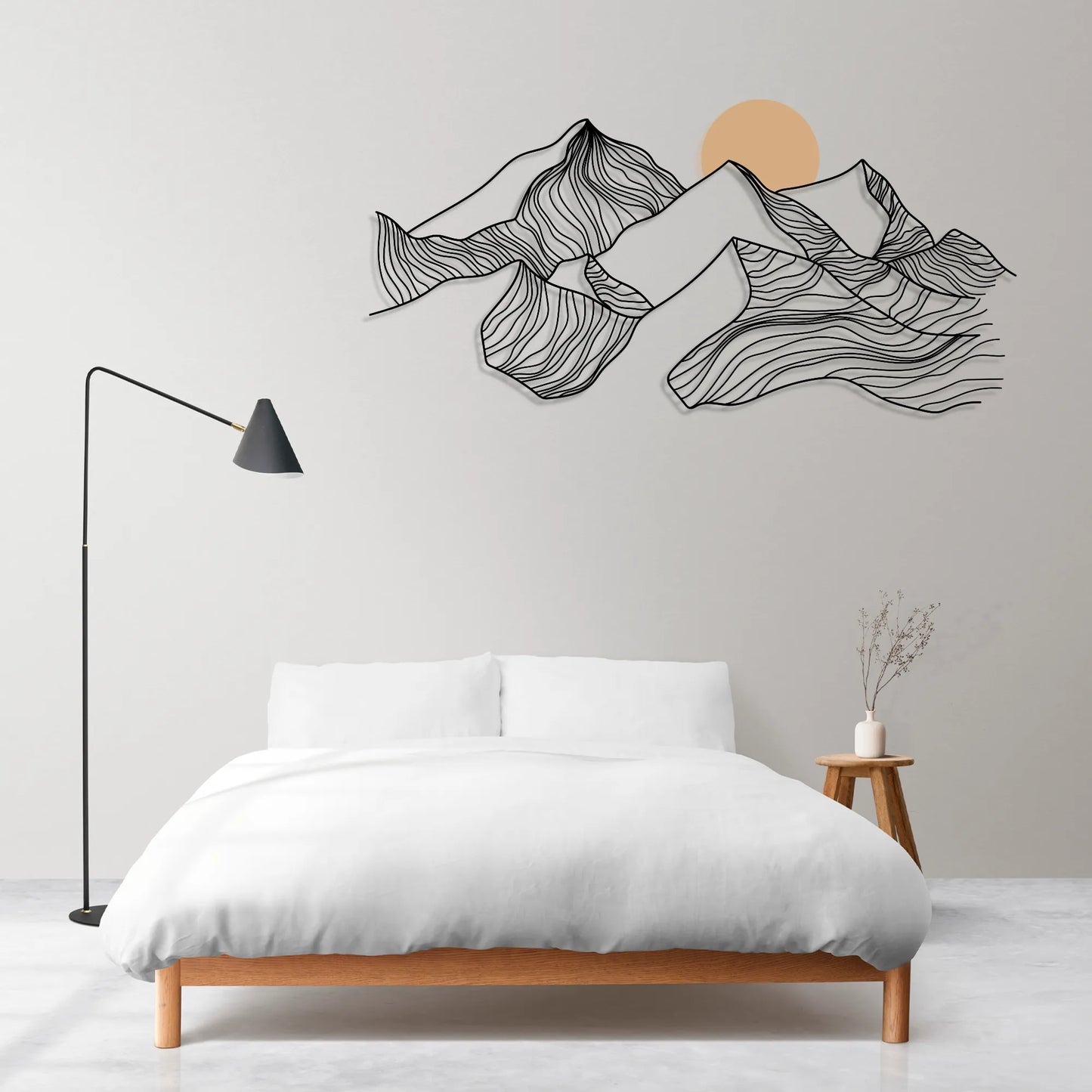 Rising Peaks | Steel Wall Art Silhouette