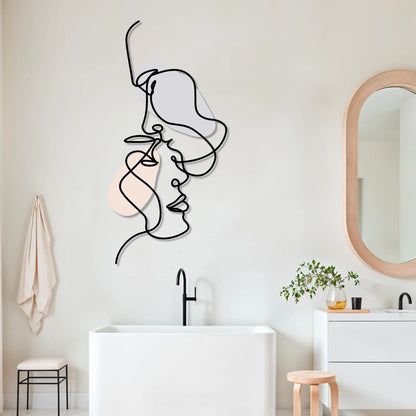 faces metal decor