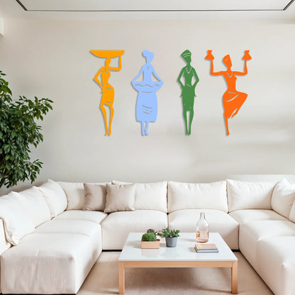 african women metal wall art