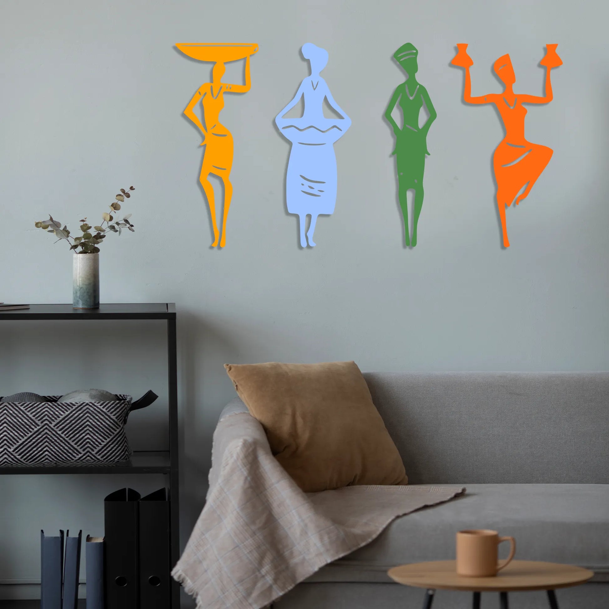 african women metal wall art